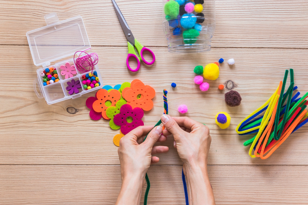Children enjoying creative arts and crafts activities at Welmont, a leading Preschool in Jaipur